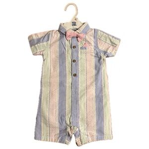 Little Lad Baby Boy 1 Piece Outfit W/Bow Tie